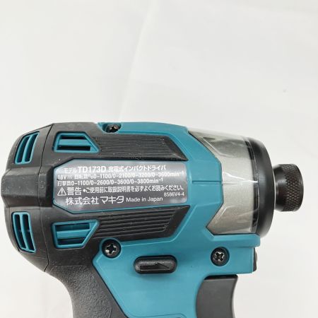  MAKITA マキタ 充電式インパクトドライバ 18v 本体 ケース付 TD173D ブルー 未使用品