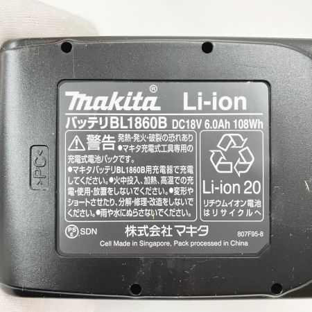  MAKITA マキタ 純正 18v 6.0Ah リチウムイオンバッテリ 5個セット 箱付 BL1860B 未使用品