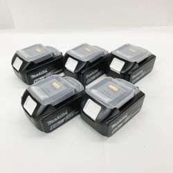 〇〇 MAKITA マキタ 純正 18v 6.0Ah リチウムイオンバッテリ 5個セット 箱なし BL1860B ブラック 未使用品 Sランク