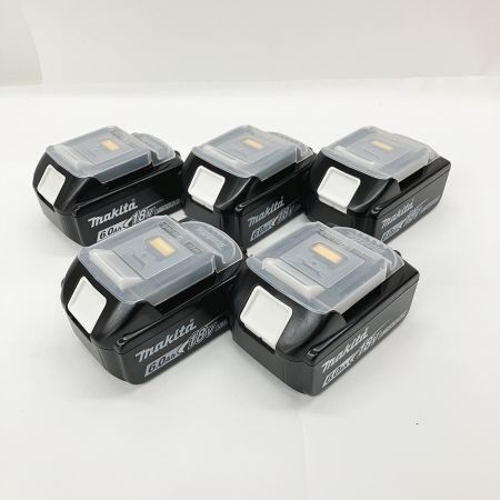 MAKITA マキタ 純正 18v 6.0Ah リチウムイオンバッテリ 5個セット 箱なし BL1860B ブラック 未使用品