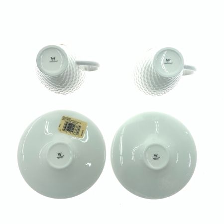  Wedgwood ウェッジウッド NIGHT＆DAY カップ ソーサー 2個 セット ホワイト