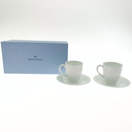  Wedgwood ウェッジウッド NIGHT＆DAY カップ ソーサー 2個 セット ホワイト