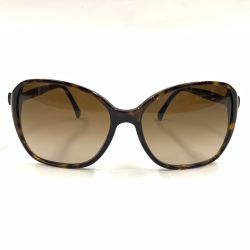 〇〇 CHANEL シャネル ココマーク リボン アイウェア サングラス C.714 58□16 135 3N 5205-A ブラウン Bランク