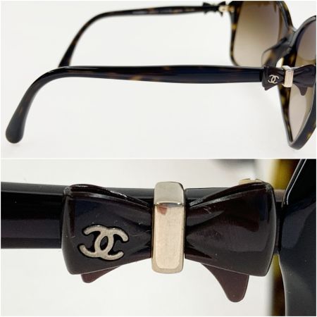  CHANEL シャネル ココマーク リボン アイウェア サングラス C.714 58□16 135 3N 5205-A ブラウン