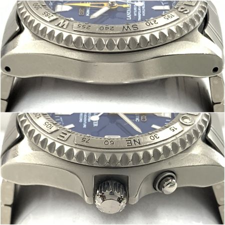  SEIKO セイコー ランドマスター トランスポーラー 大場満郎モデル キネティック 腕時計 5M45-6A01 シルバー x ブルー