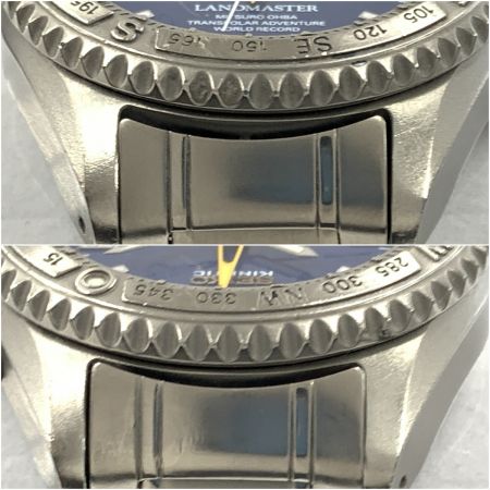  SEIKO セイコー ランドマスター トランスポーラー 大場満郎モデル キネティック 腕時計 5M45-6A01 シルバー x ブルー