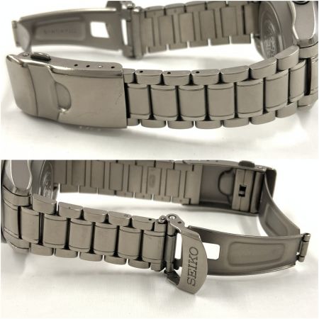  SEIKO セイコー ランドマスター トランスポーラー 大場満郎モデル キネティック 腕時計 5M45-6A01 シルバー x ブルー