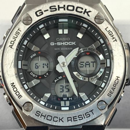  CASIO カシオ Gショック Gスチール ソーラークォーツ 腕時計 GST-S110 シルバー