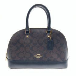 〇〇 COACH コーチ シグネチャー 2WAY ハンドバッグ F27583 ブラウン Bランク