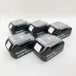 〇〇 MAKITA マキタ 純正 18v 6.0Ah リチウムイオンバッテリ 5個セット 箱無 BL1860B ブラック 未使用品 Sランク
