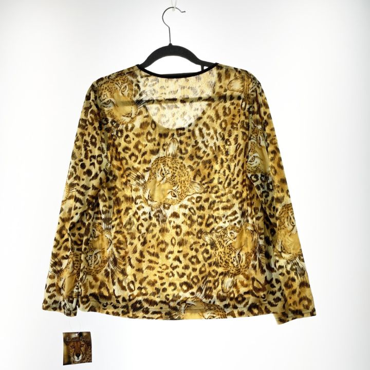 ITALIYA イタリヤ 伊太利屋 レディース カットソー ヒョウ柄 サイズ11