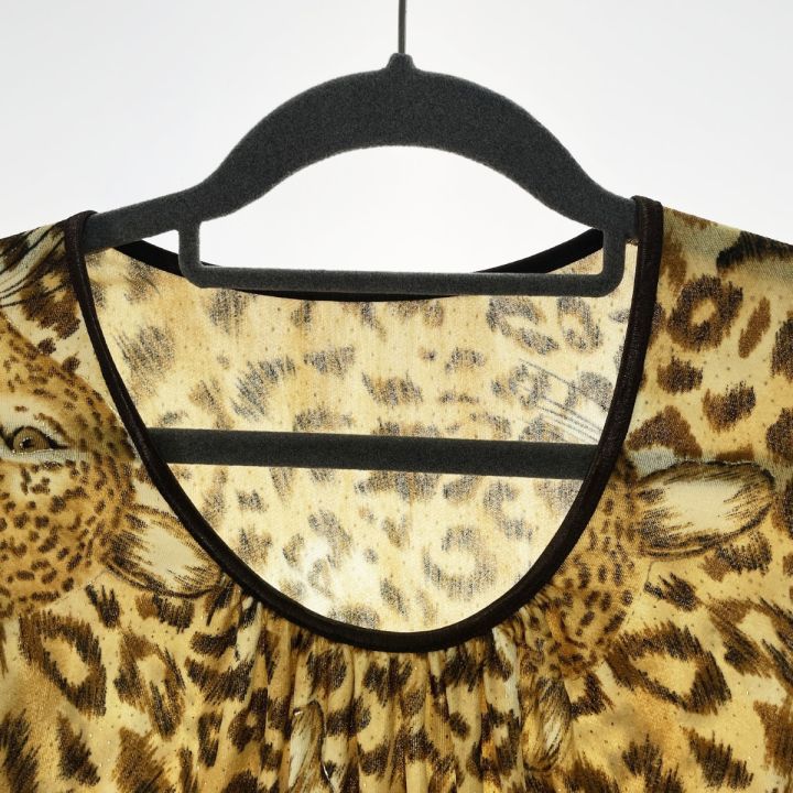 ITALIYA イタリヤ 伊太利屋 レディース カットソー ヒョウ柄 サイズ11