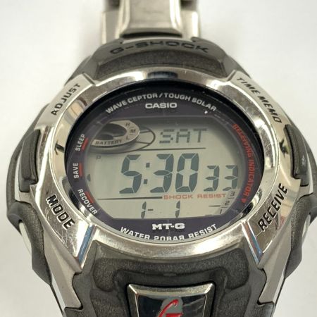  CASIO カシオ G-SHOCK ジーショック タフソーラー 電波時計 MTG-900DJ シルバー 現状渡し ジャンク品