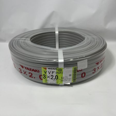  YAZAKI 電材 VVFケーブル PbF 未開封品 2024年8月製造 3芯 2.0mm×100m