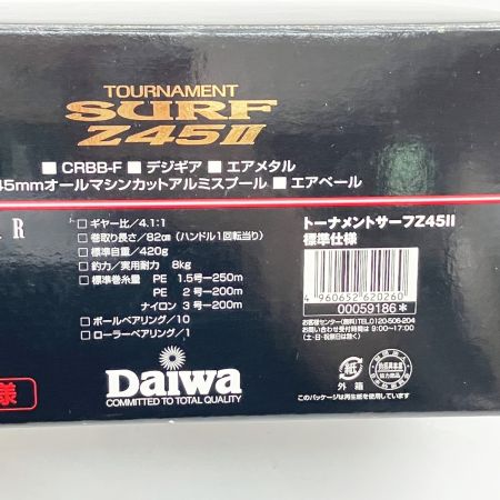  DAIWA ダイワ TOURNAMENT SURF トーナメントサーフ 標準 Z45ii 059186 スピニングリール