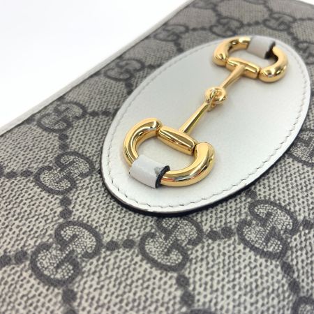  GUCCI グッチ ホースビット 1955 ジップアラウンドウォレット ファスナー 長財布 621889 アイボリー