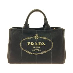 〇〇 PRADA プラダ カナパ 2WAYトートバッグ 1BG642 ブラック Bランク