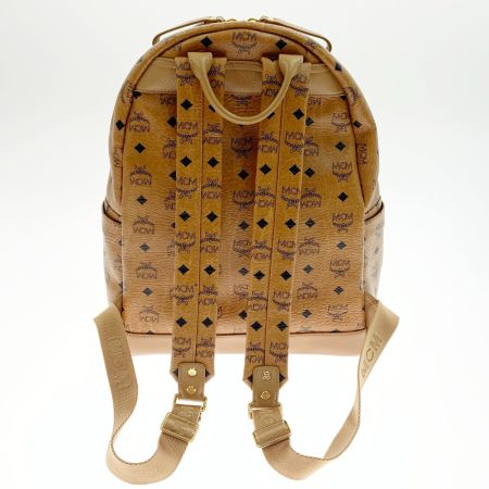  MCM エムシーエム ロゴグラム スタッズ バックパック デイパック リュックサック MWK1SVE01CO001 ブラウン