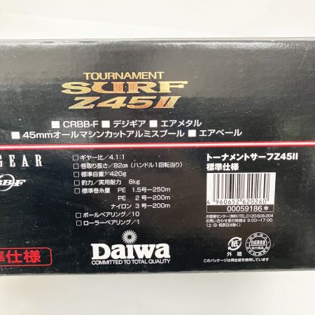  DAIWA ダイワ TOURNAMENT SURF トーナメントサーフ 標準 Z45ii 059186 スピニングリール