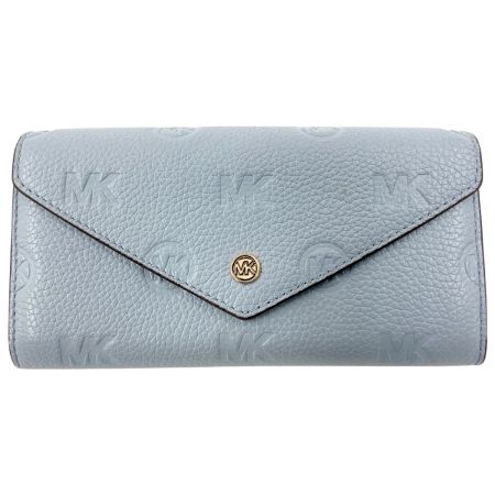  MICHAEL KORS マイケルコース JET SET TRAVEL コンチネンタル ウォレット ラージ 二つ折り財布 ブルー