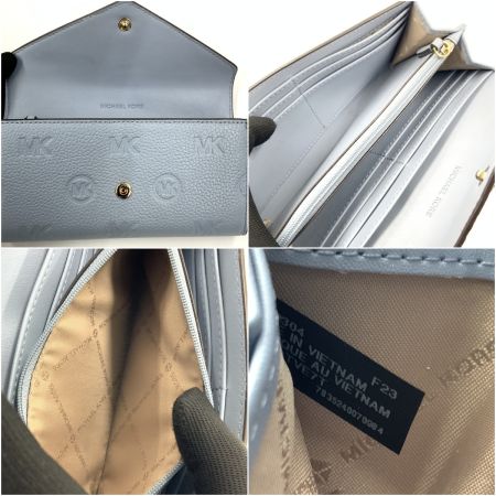  MICHAEL KORS マイケルコース JET SET TRAVEL コンチネンタル ウォレット ラージ 二つ折り財布 ブルー