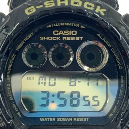  CASIO カシオ SHOCK  ジーショック メンズ  クォーツ 腕時計 DW-6900CR ブラック x ゴールド