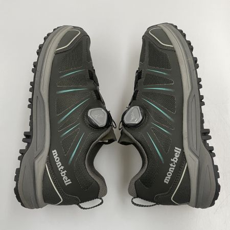  mont･bell モンベル レディース ランニングシューズ トレールフライヤー リールアジャスト サイズ24.5cm 1129500 ブラック