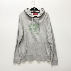 〇〇 Indian インディアン メンズ Camp プリント プルオーバーパーカー SIZE L グレー Bランク