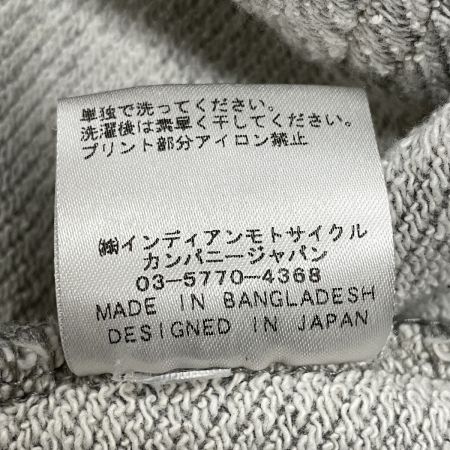  Indian インディアン メンズ Camp プリント プルオーバーパーカー SIZE L グレー