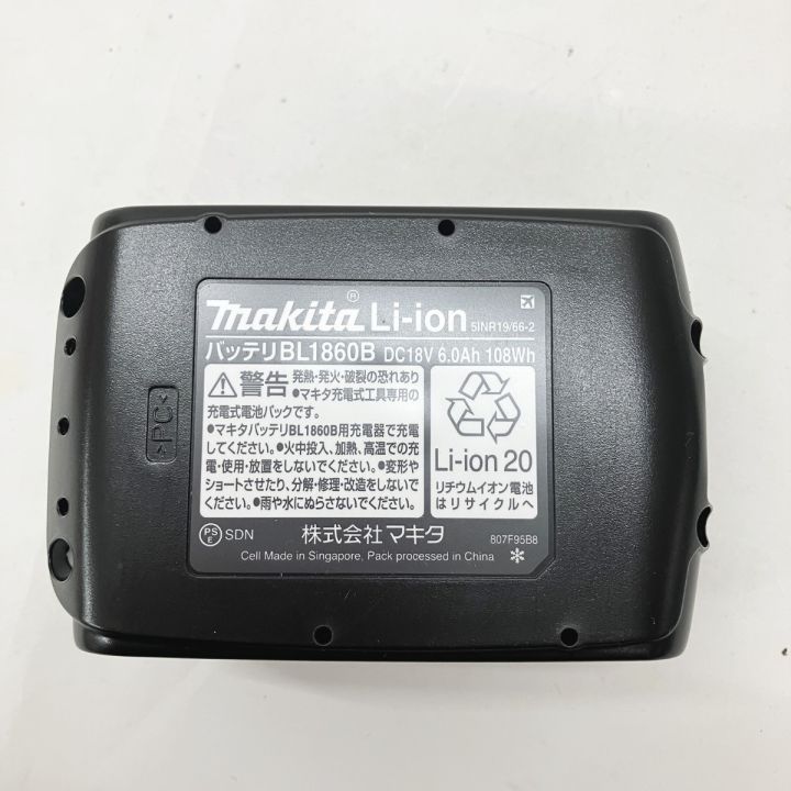 MAKITA マキタ 純正 18v 6.0Ah リチウムイオンバッテリ 箱付 BL1860B 