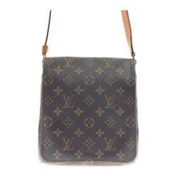〇〇 LOUIS VUITTON ルイヴィトン モノグラム ミュゼット サルサ ショート ショルダーバッグ M51258 ブラウン Bランク