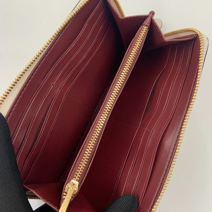 COACH ラウンドファスナー長財布 パンチング フラワー レザー COACH コーチ フラワーモチーフ ラウンドファスナー 長財布 68419