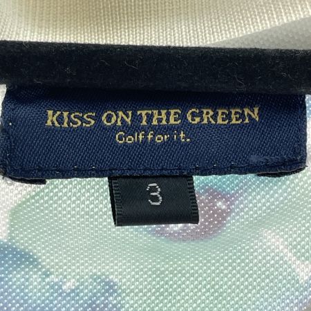  KISS ON THE GREEN ゴルフウエア レディース 半袖 ワンピース 花柄 サイズ3 60177-3-0 ホワイト