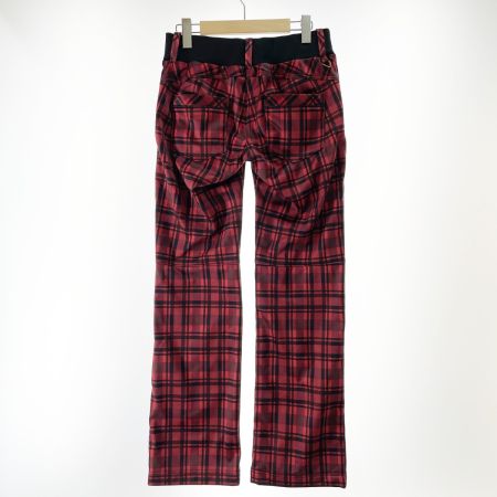  FILA フィラ ゴルフ用品 FILA GOLF レディース パンツ 裏起毛 チェック サイズL レッド