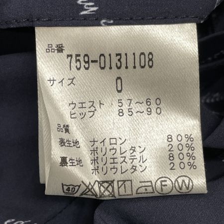  Master Bunny Edition マスターバニーエディション ゴルフウエア レディース 裏地付き ストレッチパンツ 総柄 サイズ0 759-0131108 ネイビー