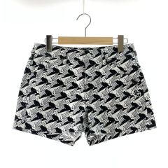  PEARLY GATES パーリーゲイツ ゴルフウエア レディース ショートパンツ くじら柄 サイズ0 055-1132510 ホワイト×ブラック Bランク