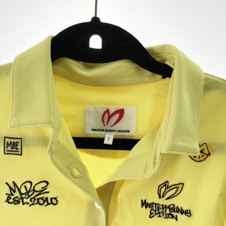  Master Bunny Edition マスターバニーエディション ゴルフウエア レディース フレンチスリーブポロシャツ サイズ1 759-4260708 イエロー