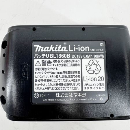  MAKITA マキタ 純正 18v 6.0Ah リチウムイオンバッテリ BL1860B 未使用品
