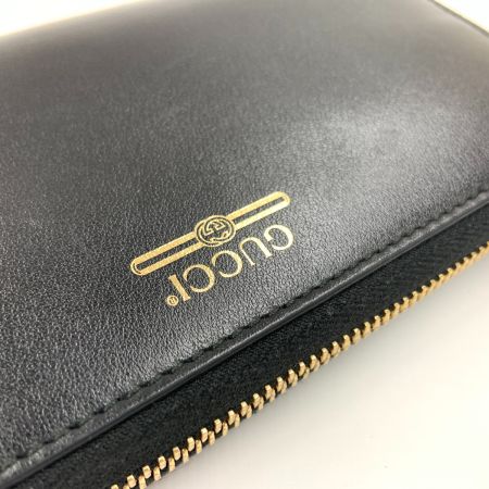  GUCCI グッチ ロゴ ジップアラウンドウォレット ラウンドファスナー長財布 547591 ブラック
