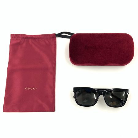  GUCCI グッチ シェリーライン サングラス GG0449S 002 53□19 145 GG0449S ブラック