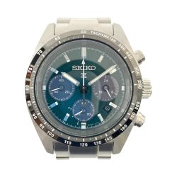 〇〇 SEIKO セイコー PROSPEX プロスペックス スピードタイマー ソーラークォーツ 腕時計 SBDL107 V192-0AF0 シルバー Bランク