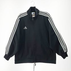 〇〇 adidas アディダス メンズ ジャージ トラックトップ サイズL ブラック Bランク