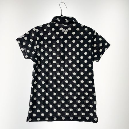  Master Bunny Edition マスターバニーエディション ゴルフウエア レディース ドット 半袖ポロシャツ サイズ0 759-1160508 ブラック