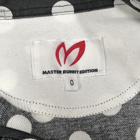  Master Bunny Edition マスターバニーエディション ゴルフウエア レディース ドット 半袖ポロシャツ サイズ0 759-1160508 ブラック