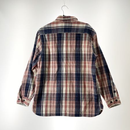  WEST RIDE ウエストライド メンズ ネルシャツ サイズ42 チェック レッド×ブルー