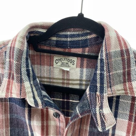  WEST RIDE ウエストライド メンズ ネルシャツ サイズ42 チェック レッド×ブルー