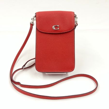  COACH コーチ フォーン クロスボディ スマホ ショルダーバッグ CH815 レッド