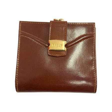  BALLY バリー  がま口 二つ折り財布 ブラウン