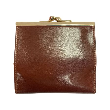  BALLY バリー  がま口 二つ折り財布 ブラウン