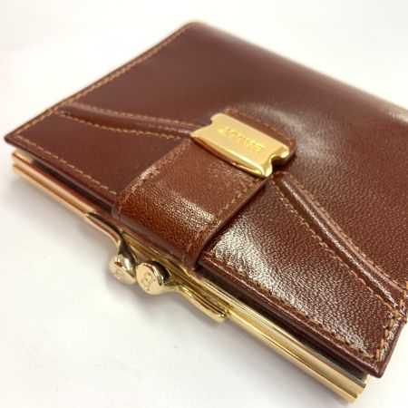  BALLY バリー  がま口 二つ折り財布 ブラウン